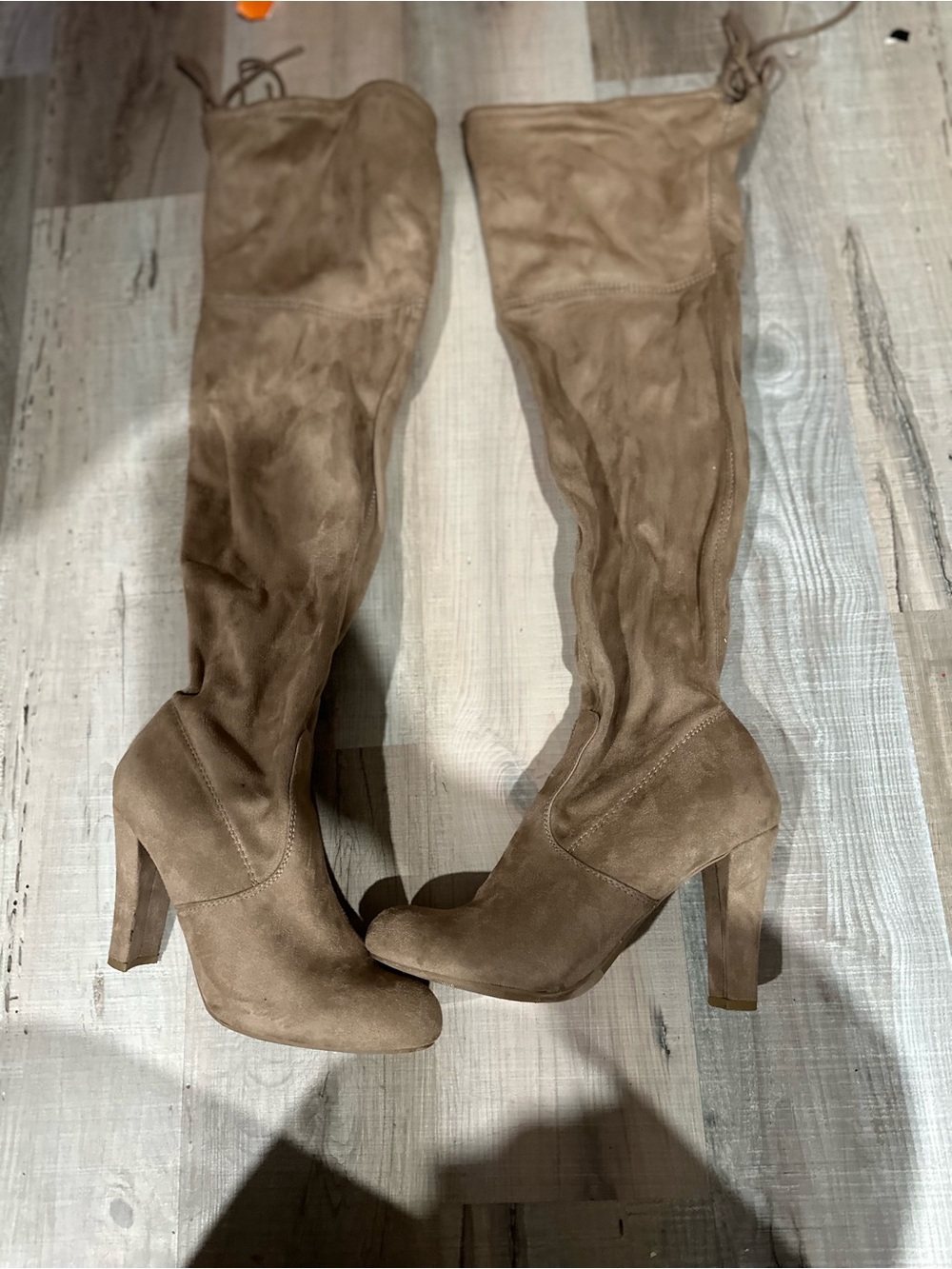 Women’s Over-the-Knee High Heel Boots in Brown